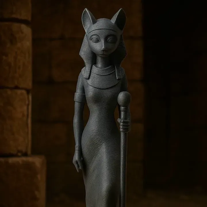 Bastet Statue – Egyptian Cat Goddess Figurine