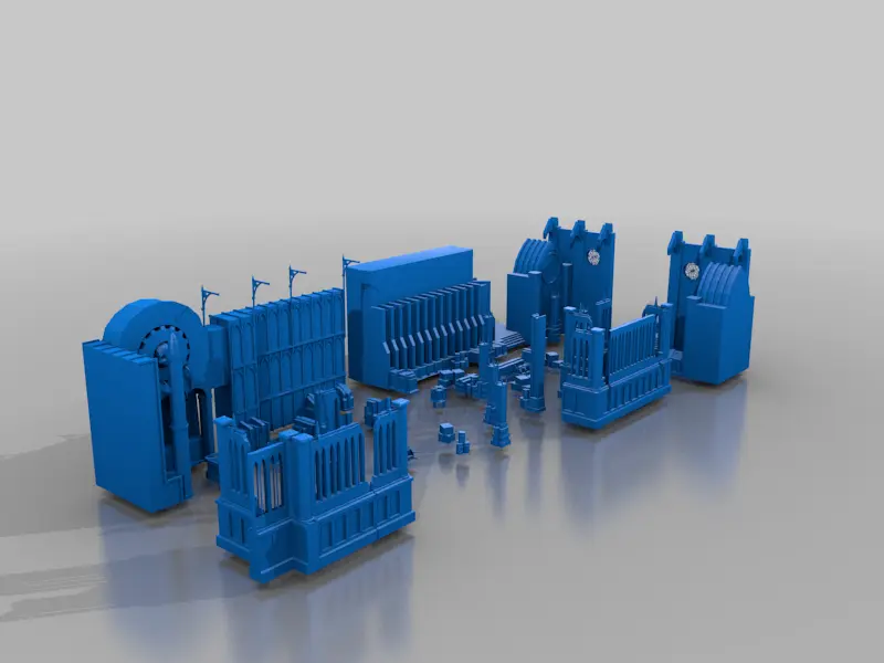 blood in the streets - 40k diorama - terrain