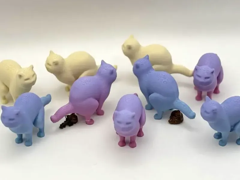 Смешная какающая кошка