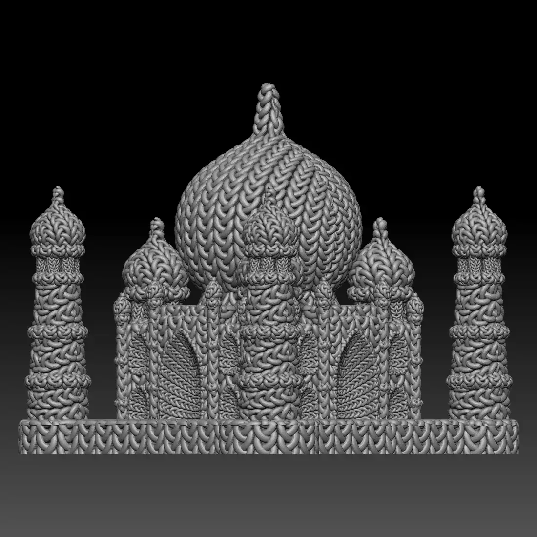 Knitted Taj Mahal
