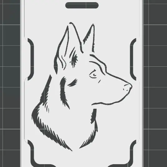 Score Card Case - German Shepherd model