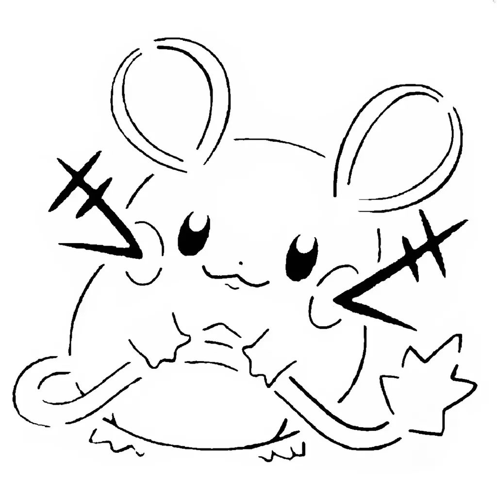 Free Digital Art STL Download - Dedenne stencilby SMT_M 🦊