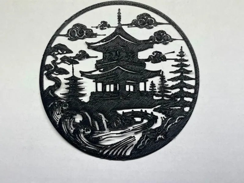 Wall art Templo japonés