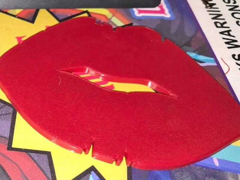 Porta-copos Lábios de Beijo