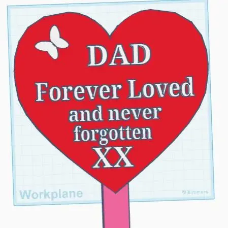 DAD MEMORIAL PLAQUE