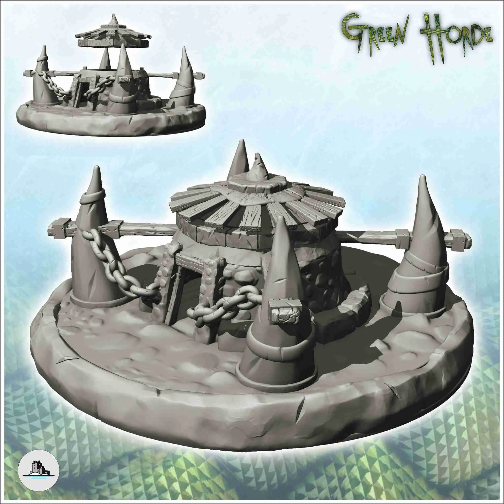 Medieval orc sceneries pack No. 1 - miniatures warhammer ter
