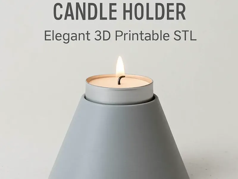 Modern Minimalistic Conical Candle Holder Wedding Table Gift
