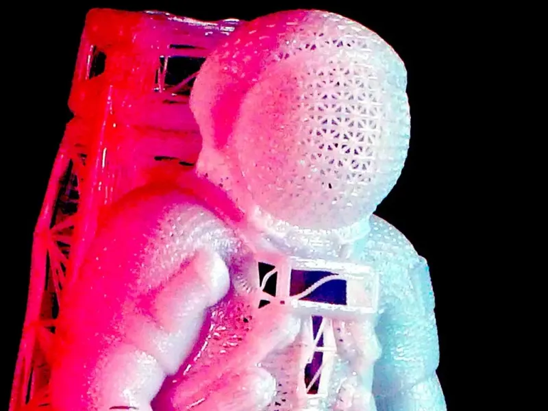 Wireframe Apollo Astronaut Support Remix gratuito