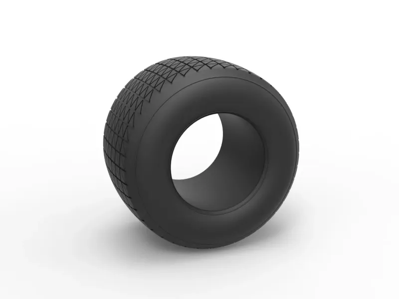 Dirt Sprint racing tire 15 Scale 1:25