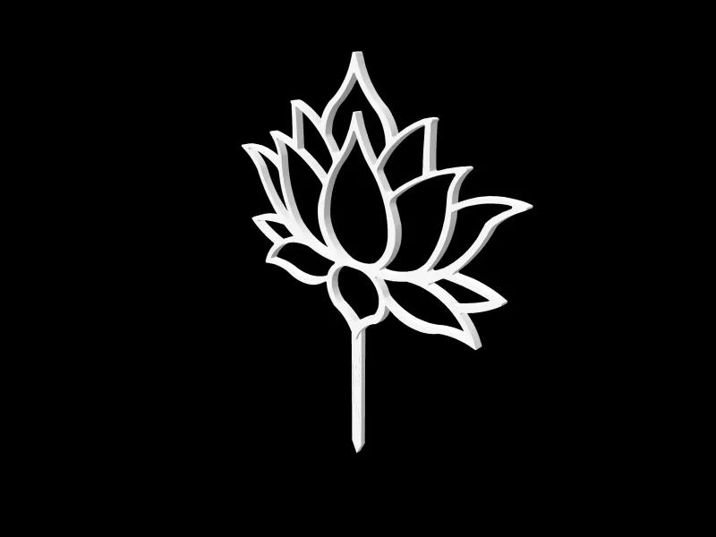 Lotus Flower Cake Topper