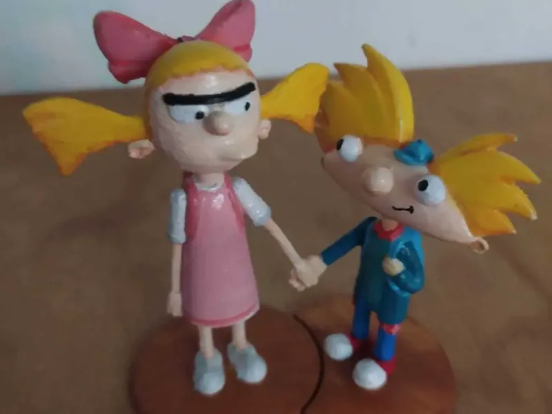 Helga and Arnold Figure love - Hey Arnold
