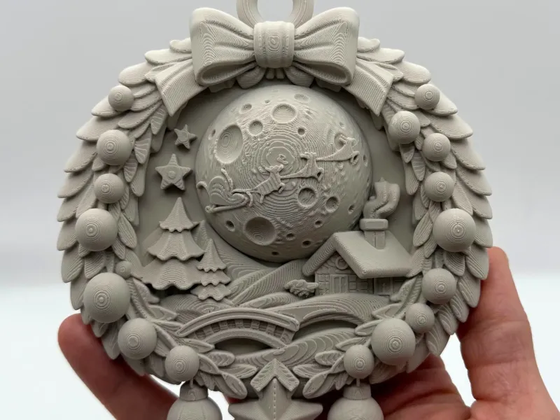 Moon Christmas Wreath