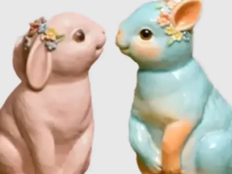 Verliebte Osterhasen