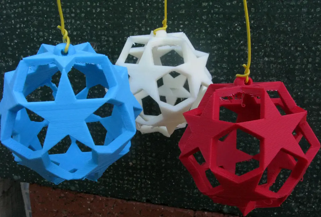 Ornament of 12 Pentagrams   