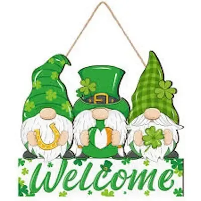 Welcome gnome window/door sign