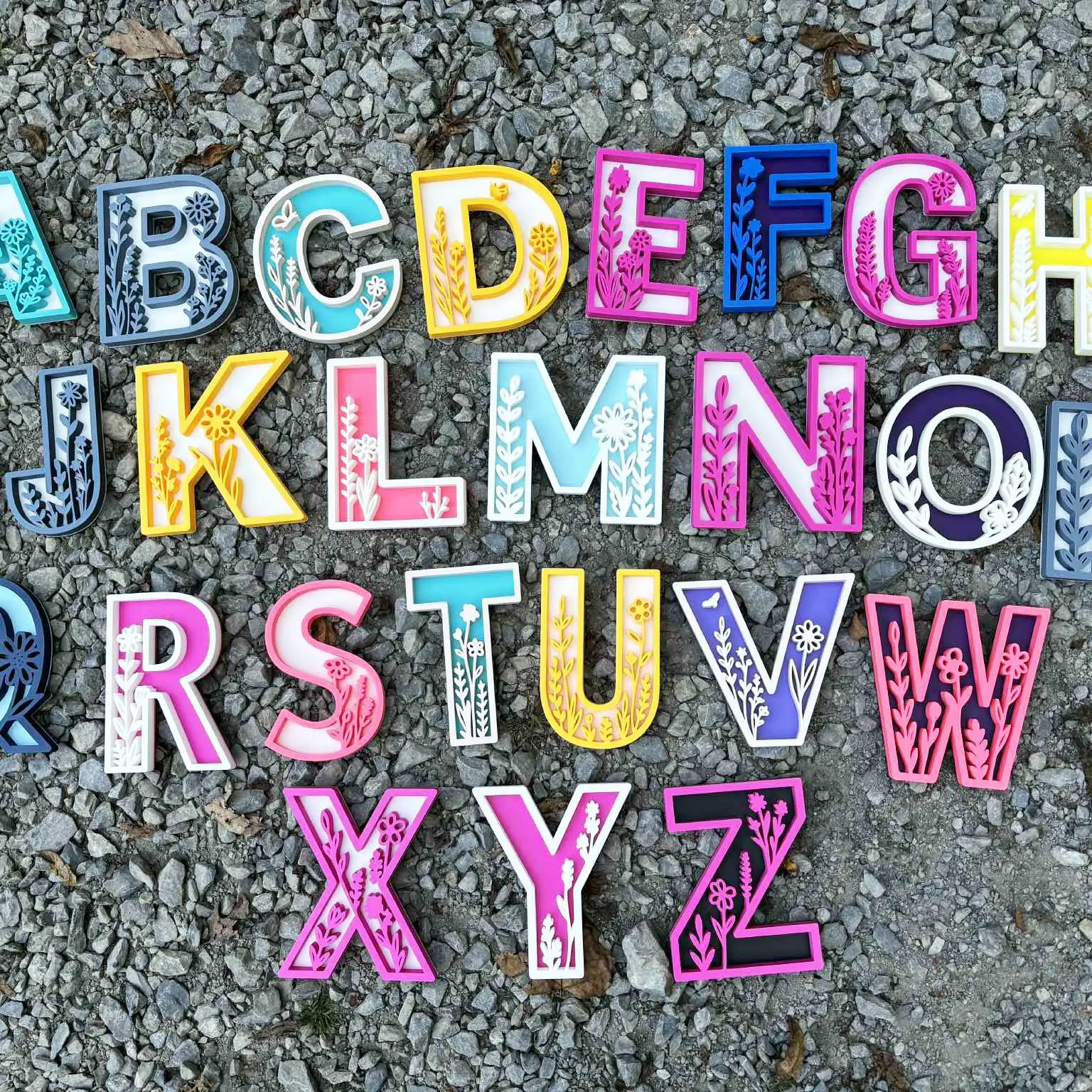 Floral Letter Signs