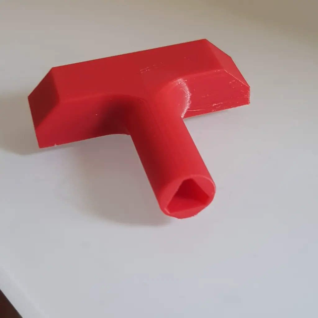 Triangular Universal Key for Water and Gas Meter Boxes