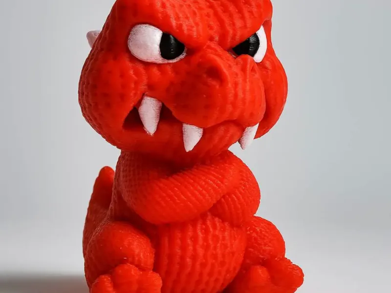 Grumpy Knitted T-Rex Dinosaur - Angry Cute Animal
