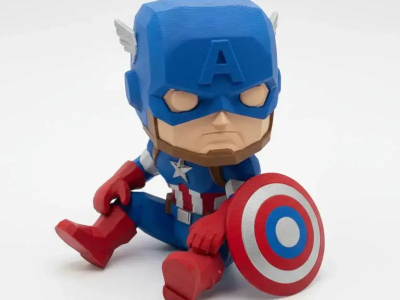 Captain America Chibi Figure 🛡️✨