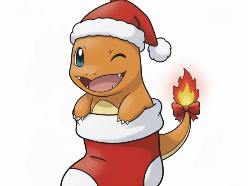 charmander Christmas pendant