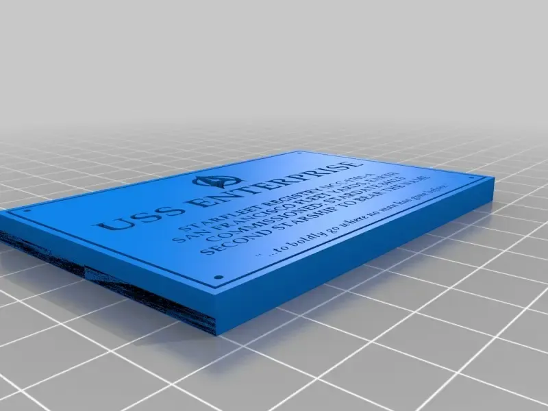 USS Enterprise Registry Plaque