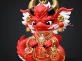 Guardian Dragon — Ornate Ceremonial Keychain-1