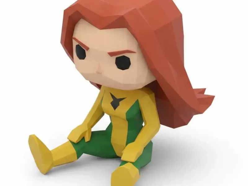 Jean Grey (Phoenix) Chibi Figure 🔥🦸‍♀️