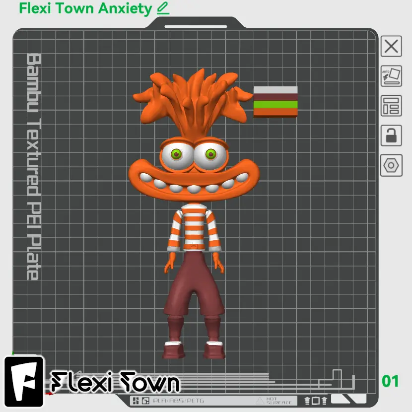 Flexi Print-in-Place Anxiety