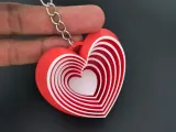 Infinite heart keychain - Chaveiro de coração infinito-1