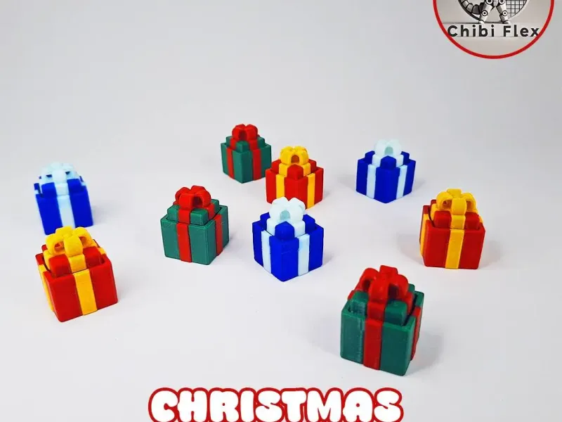 Caixa de Presente de Natal Clicker - Fidget Clicker