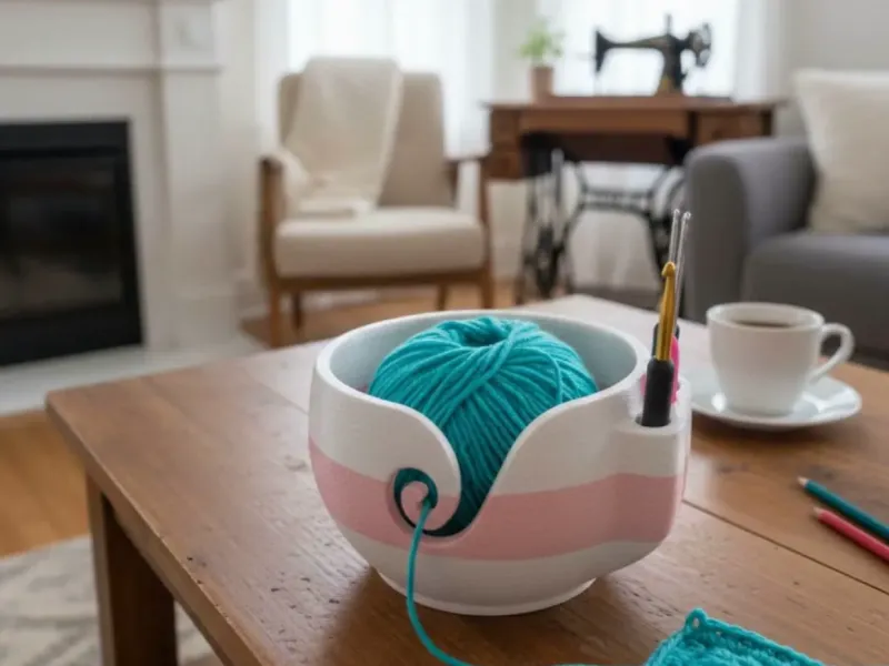 The Ultimate Crochet Yarn Bowl with Storage Slots