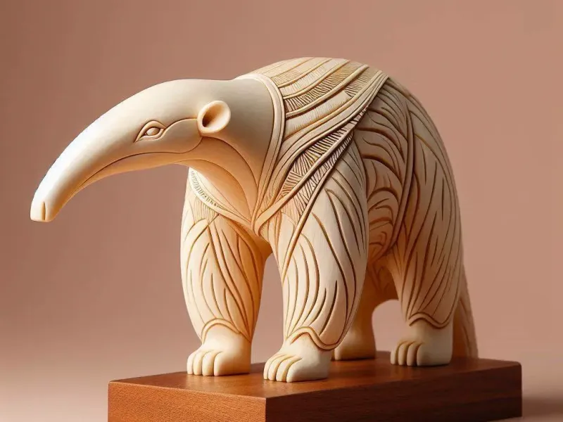 3361 Totem-Style Anteater – Full-Body 3D Model  animal  STL