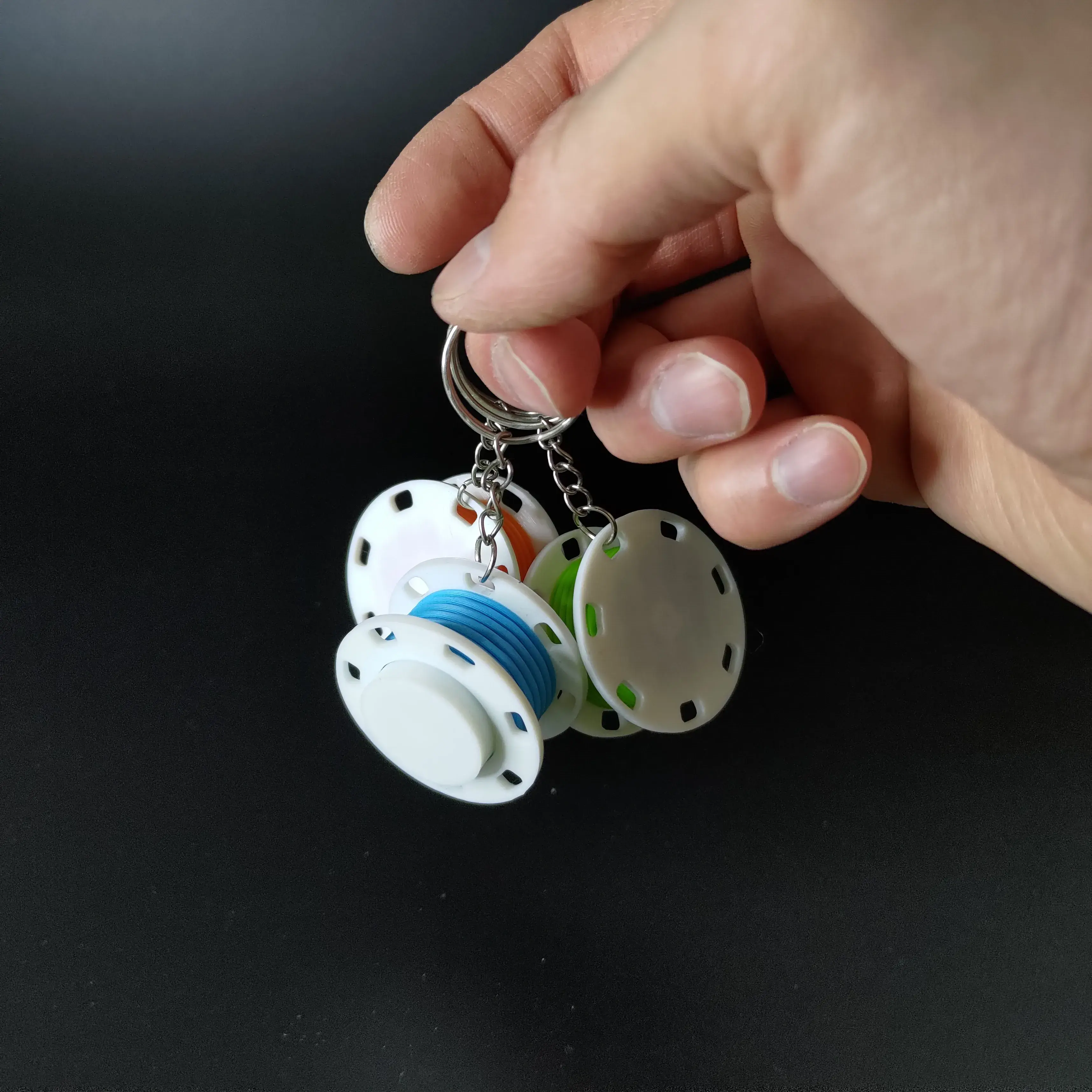 Keychain clicker - filament spool