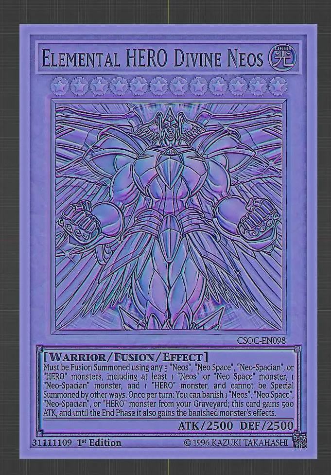 eroe elementale divino neos - yugioh