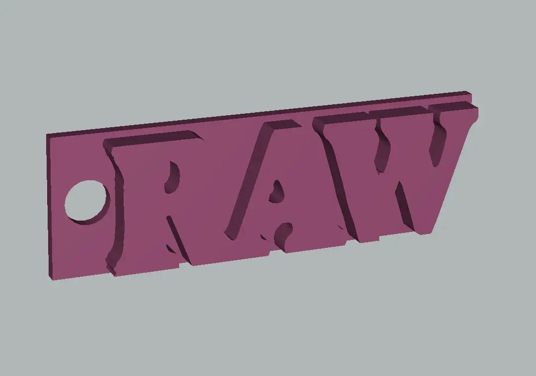 Llavero Raw Logo 