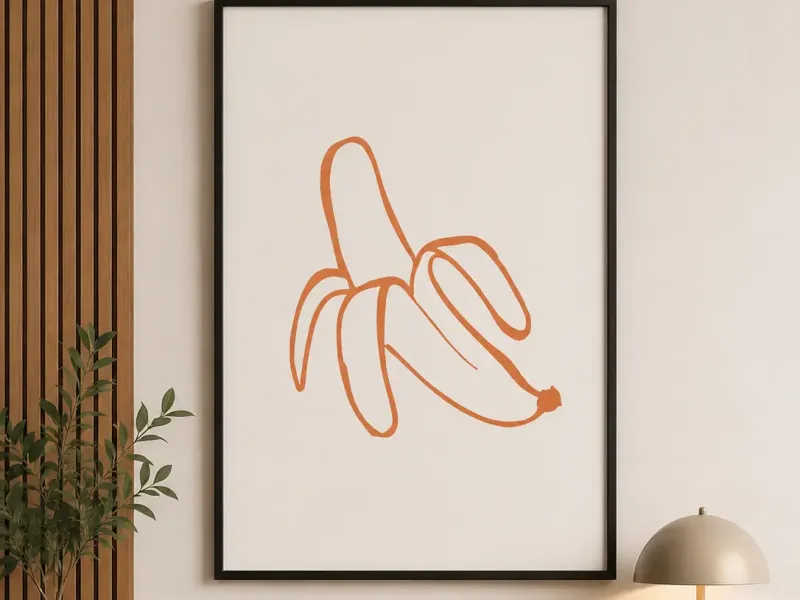 plátano decoración 