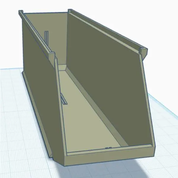 stackable bin remix (fits behind k2 for poop chute