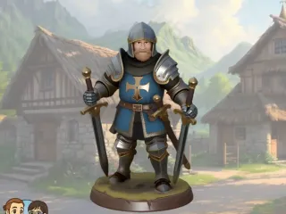 Medieval soldier miniature - 2