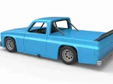 Diecast klasik NASCAR yarış kamyonu Ölçek 1:25-6