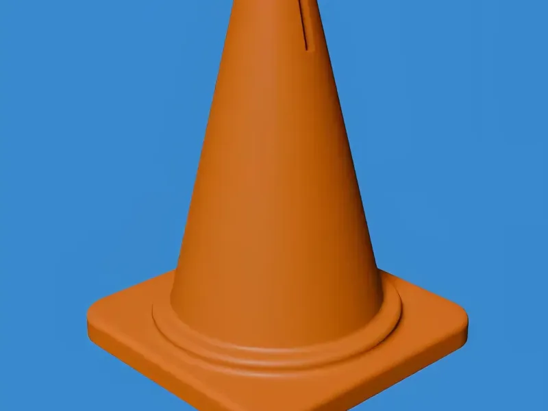 Traffic Cone Business Card Holder