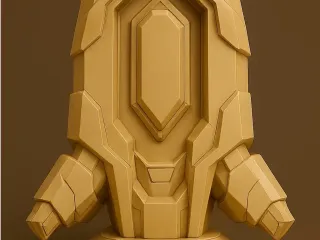 Cool futuristic gem 3d printable figure