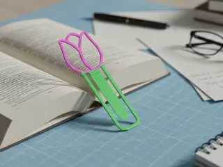 Cool Bookmark - Tulip🌷📚