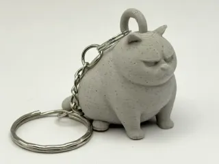 Grumpy Cat Keychain