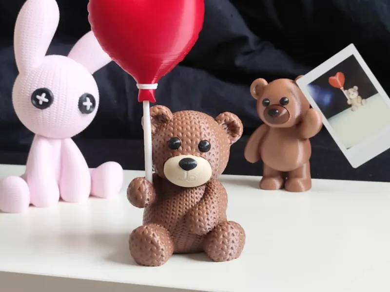 Teddy mit Herzballon mehrteilig [KEIN CFS]