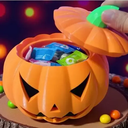 Portadolci a forma di zucca - Halloween