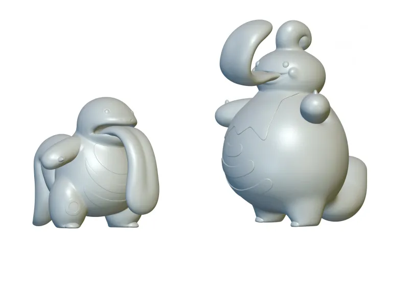 Pokemon Lickitung &amp; Lickilicky (#108 &amp; #463) - 3D afdrukken!