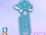 Paperclip turtle balloon - bookmark-1