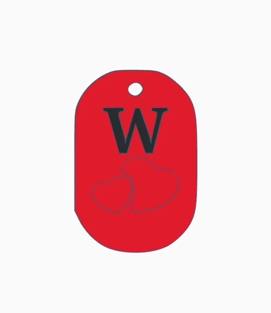 Valentine Keychain - W