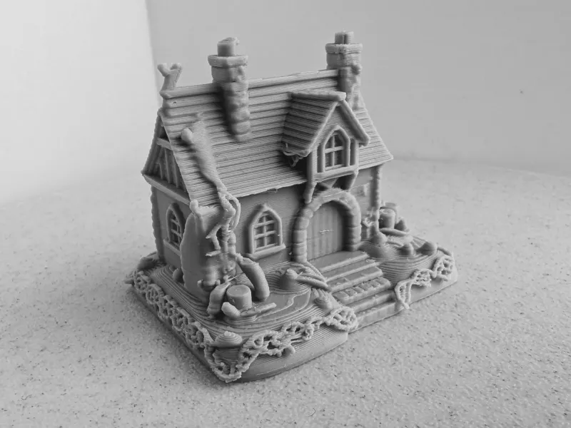 Charming fantasy cottage miniature