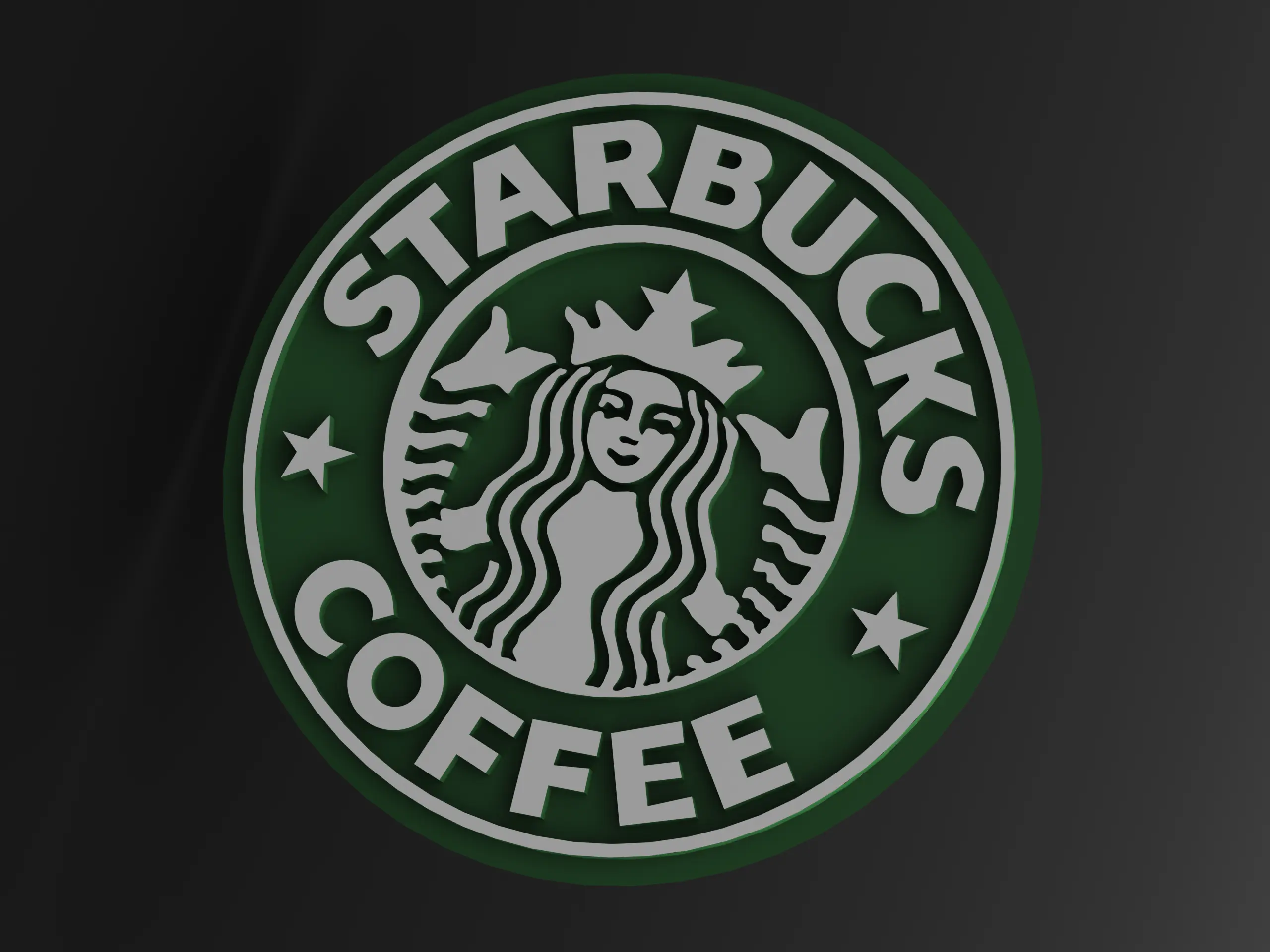 Other STL Download - Starbucks Coffee Logo Surface Modelingby MR AnyCAD, image size:2560x1920
